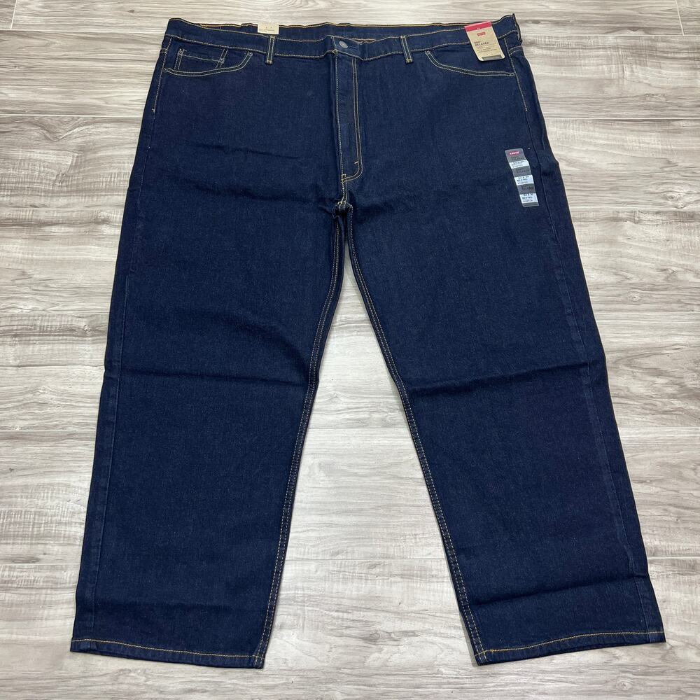 Levi's 550 Denim Jeans Men's Big & Tall Size W54 L30 Relaxed Fit Stretch